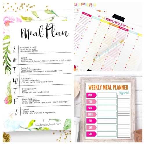 meal planning calendar template free