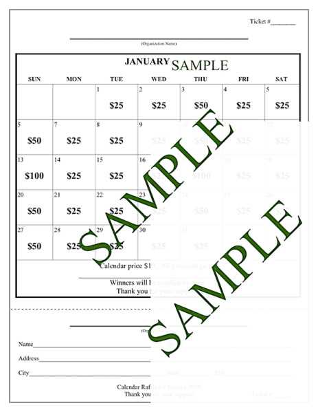 free calendar fundraiser template basketball