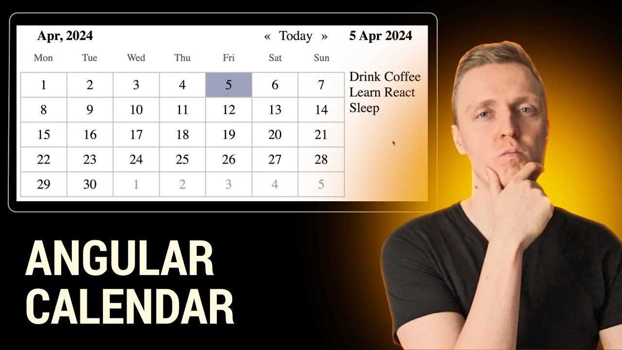 angular calendar template