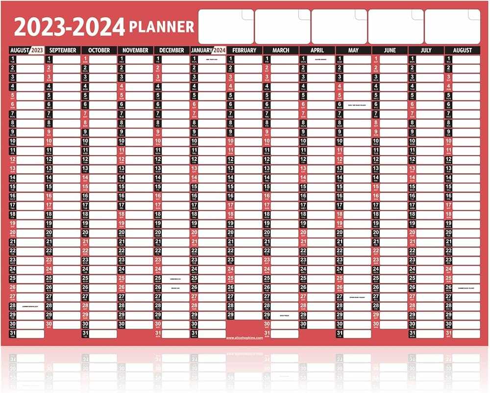 annual academic calendar template