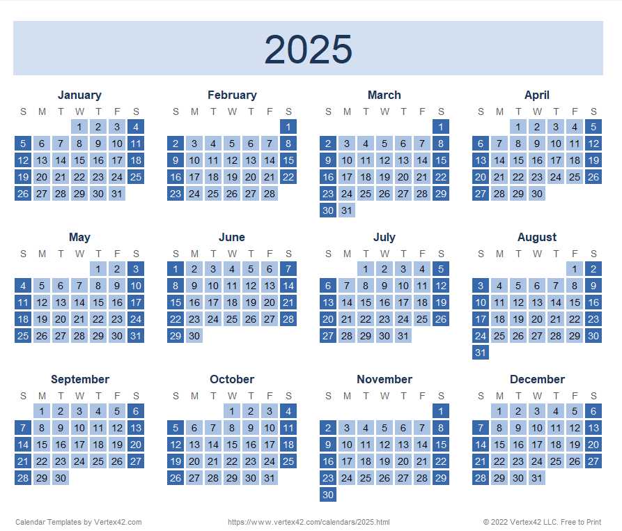 annual planning calendar template 2025