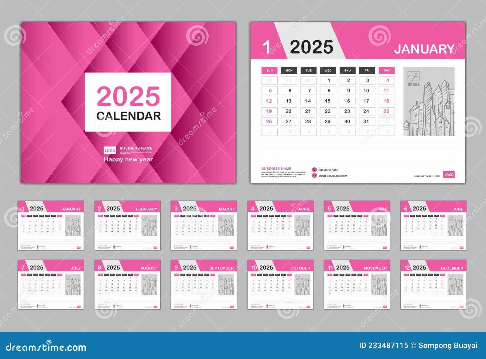 table calendar design templates free download 2025