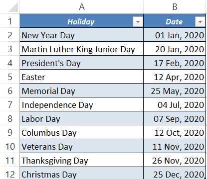 holiday leave calendar template