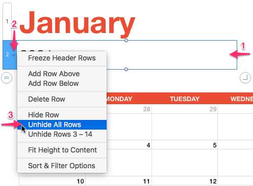 apple numbers calendar template