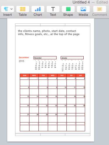 apple pages calendar template