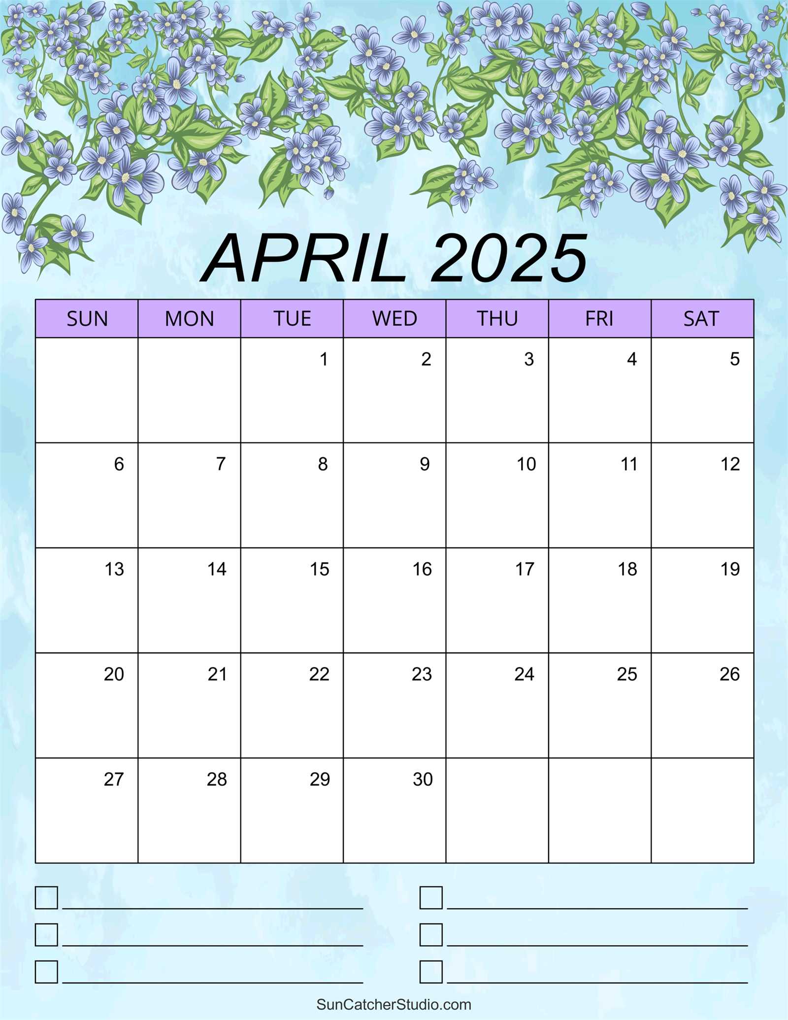 april calendar template 2025