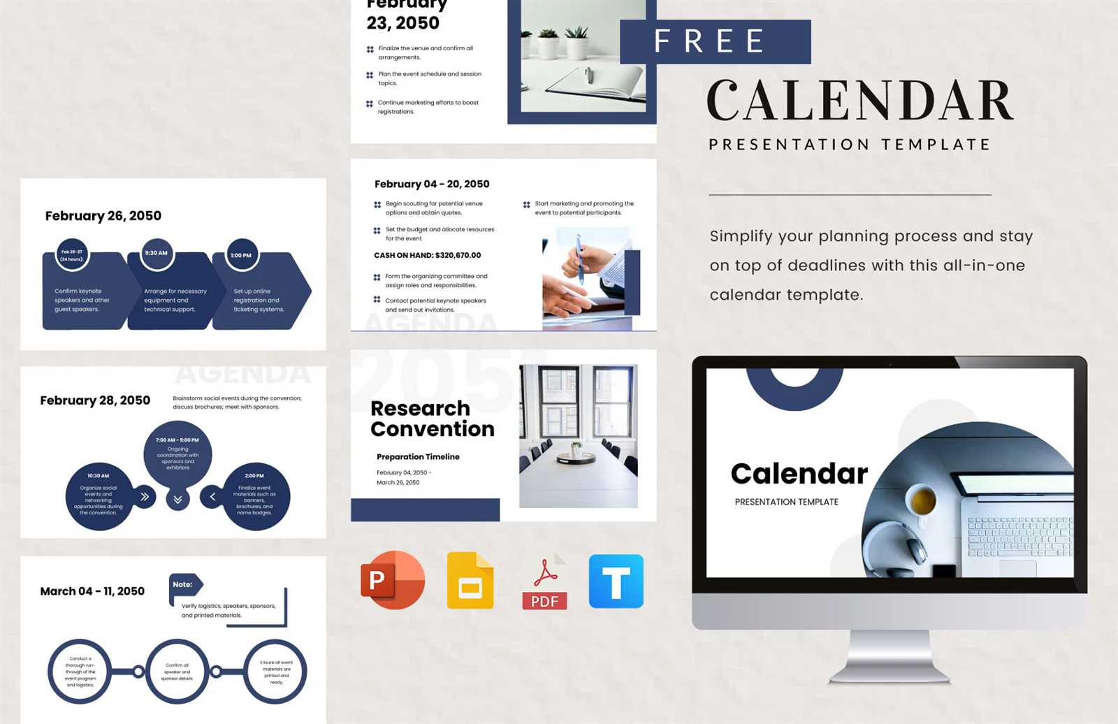 powerpoint weekly calendar template