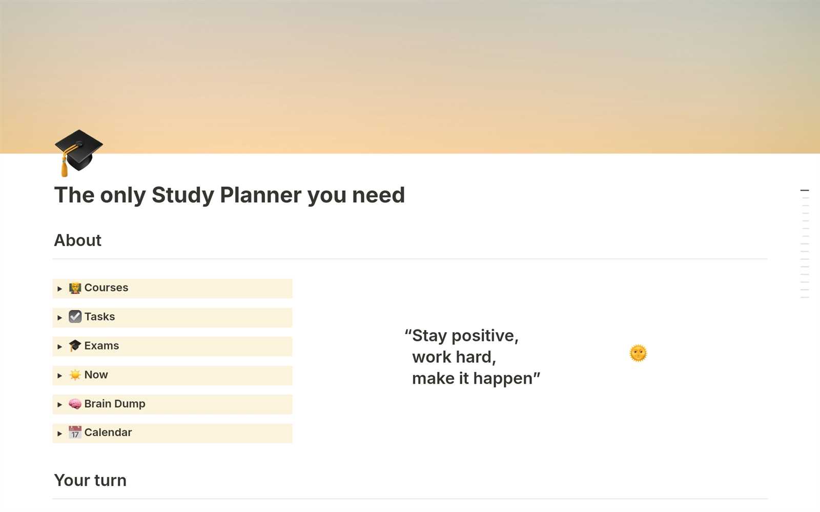 calendar template for students