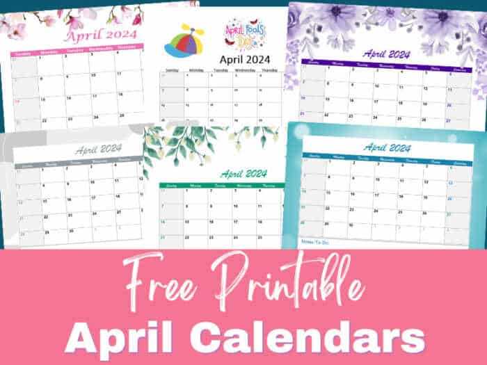 april calendar template free