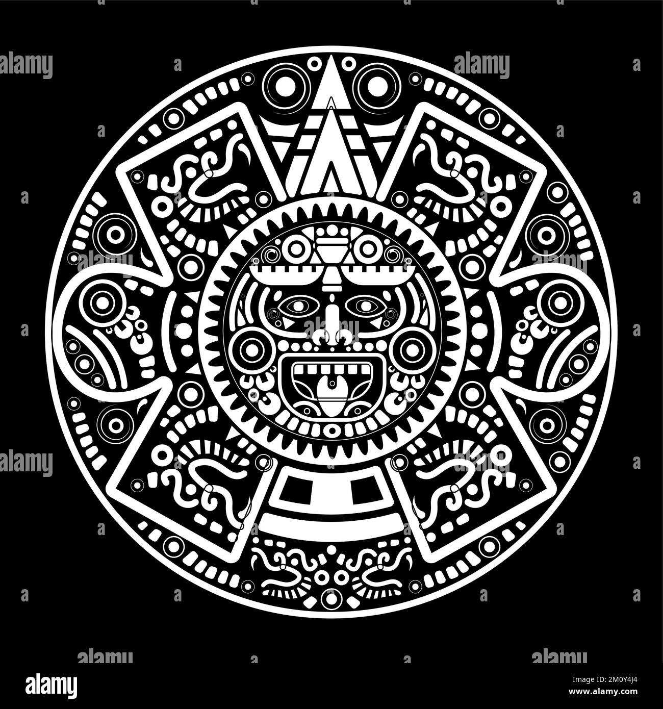 aztec calendar template