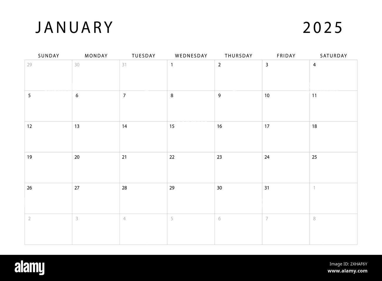 basic calendar template