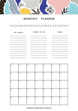 basic monthly calendar template