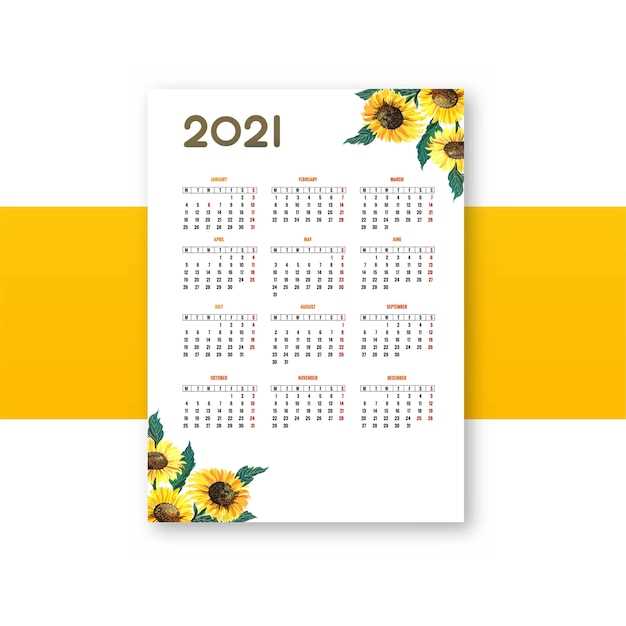 beautiful calendar template