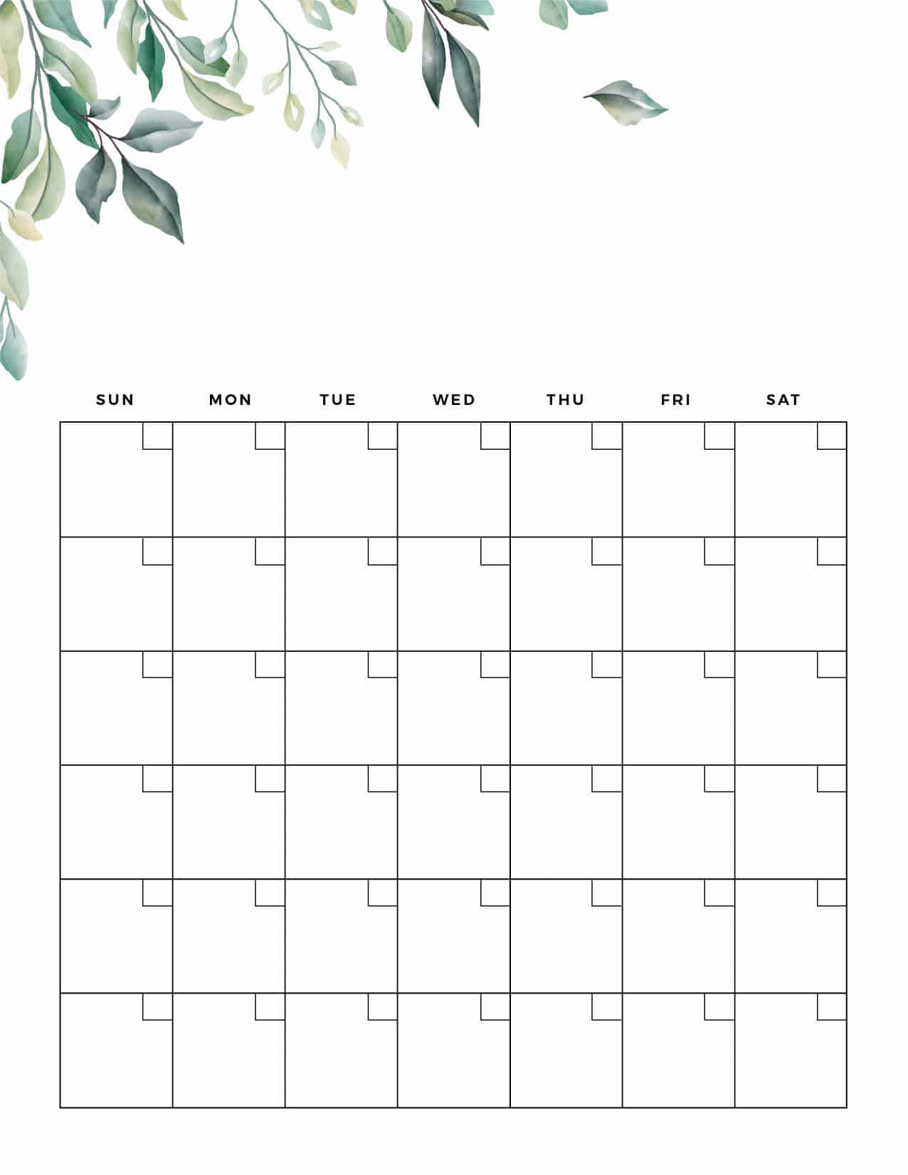 beautiful calendar template