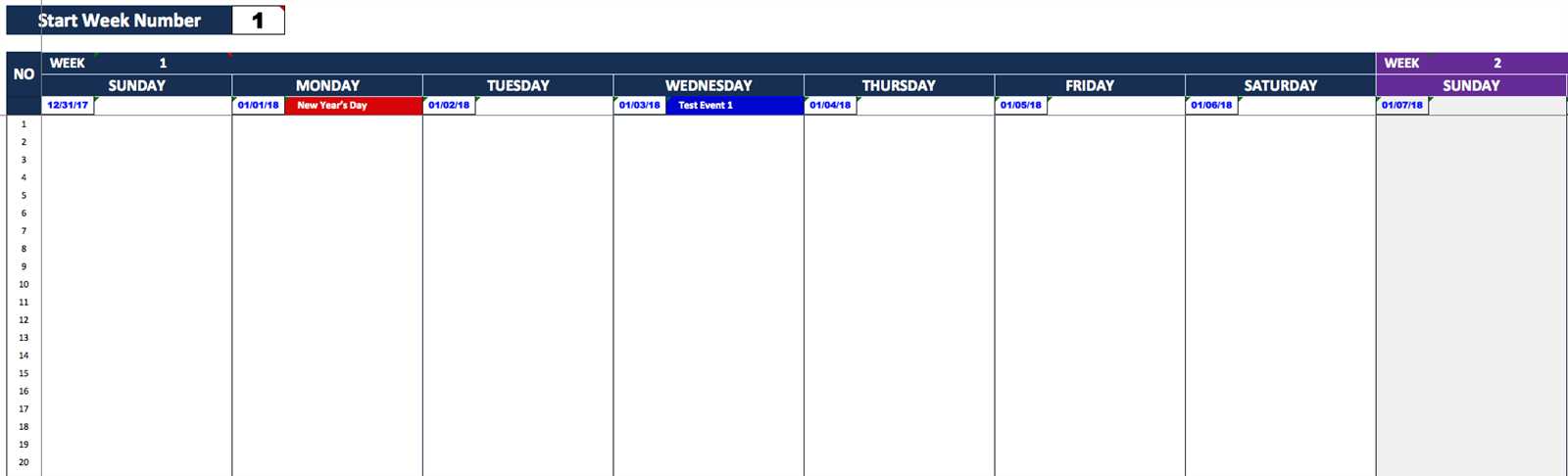 bill reminder calendar template