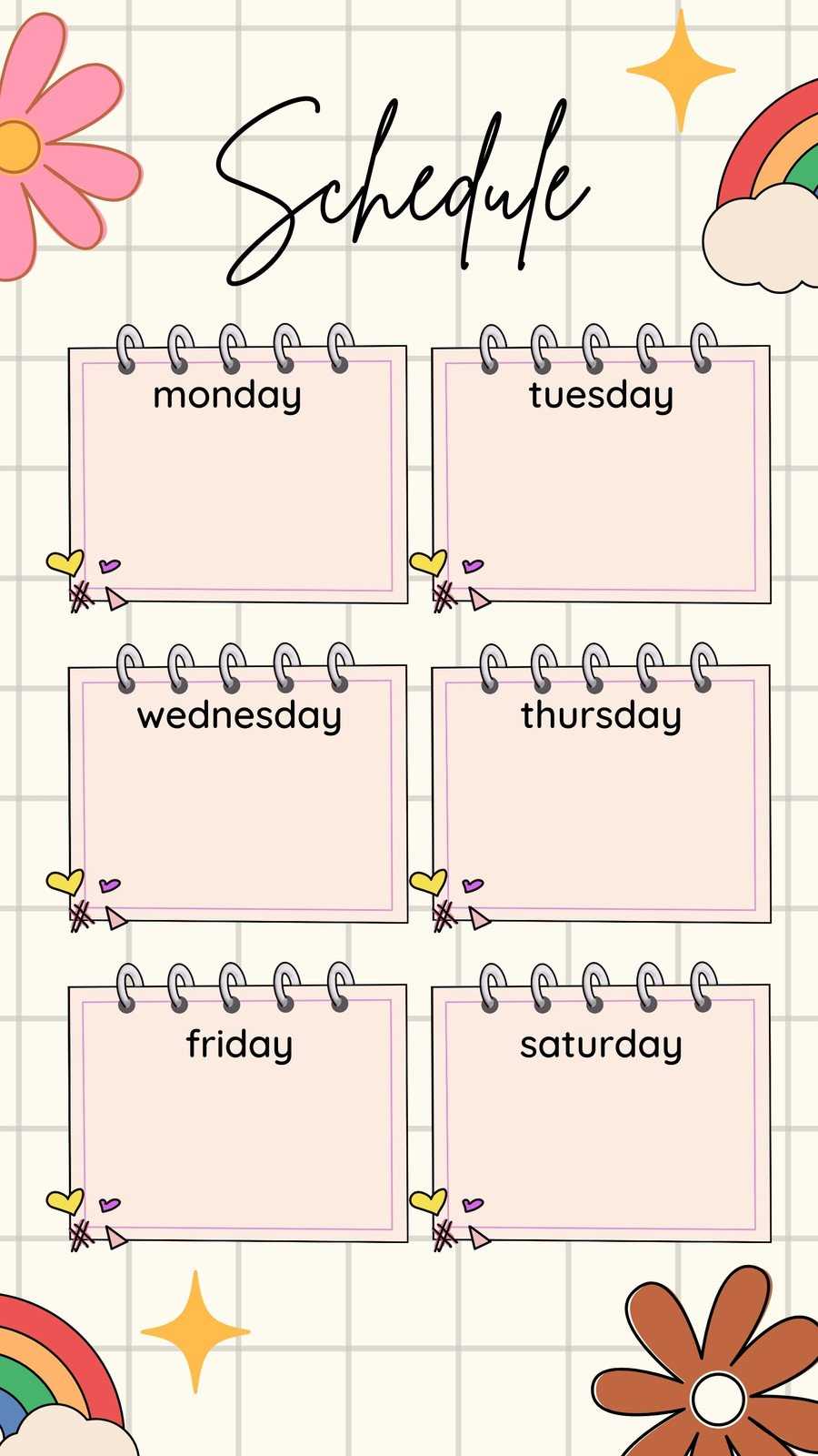 birthday calendar template canva