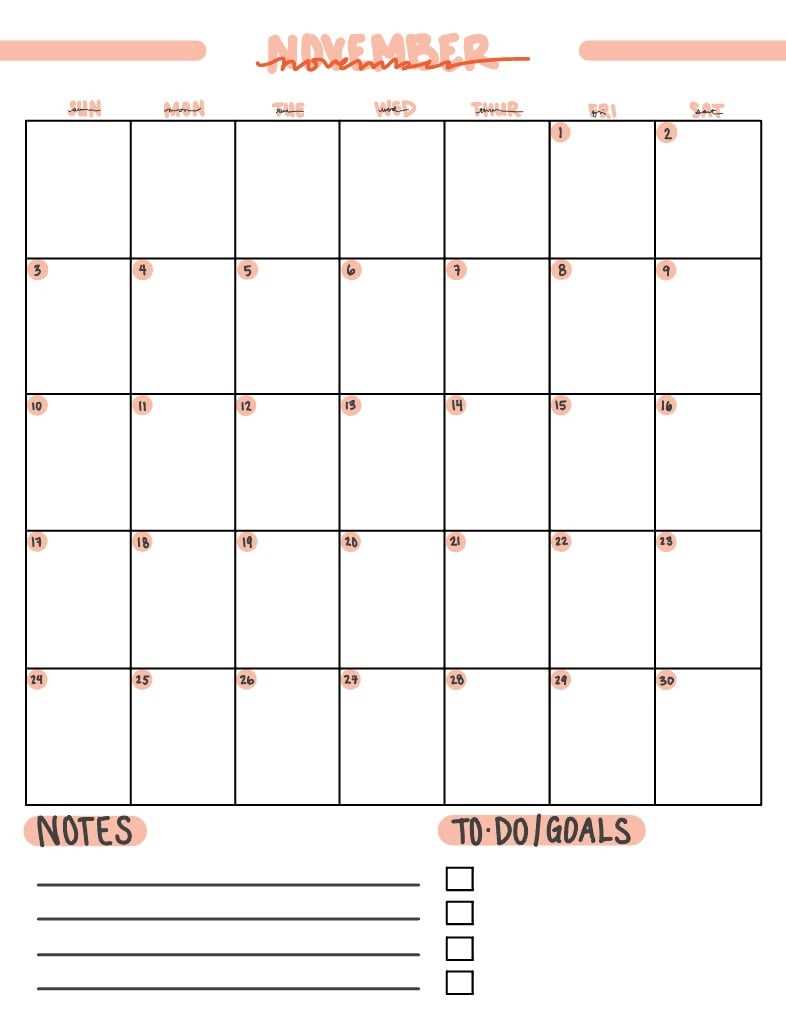 notability calendar template