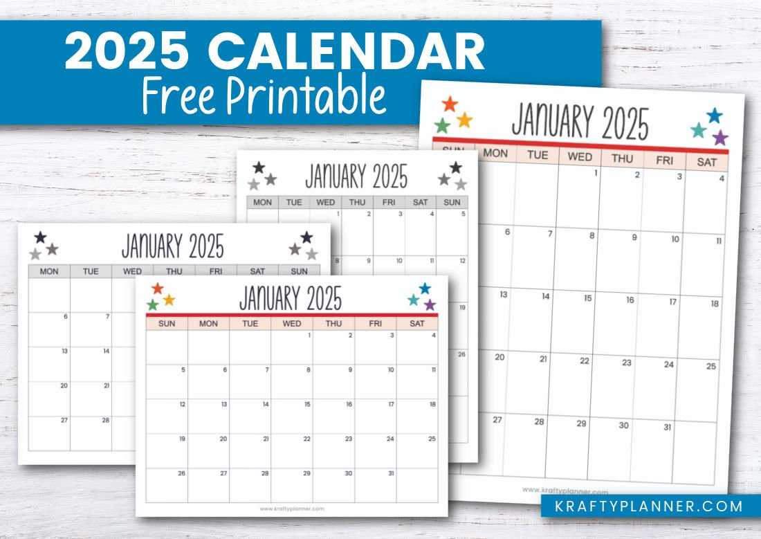 blank calendar template 2025 and 2025