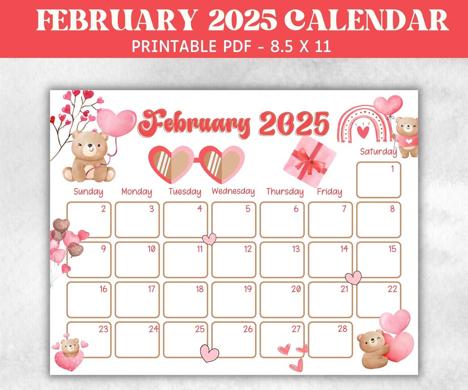 blank calendar template feb 2025