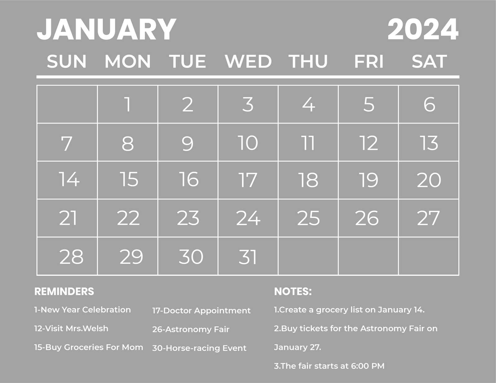 blank calendar template svg