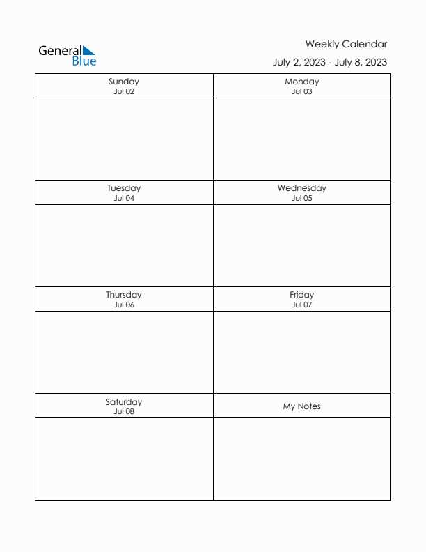 blank two week calendar template