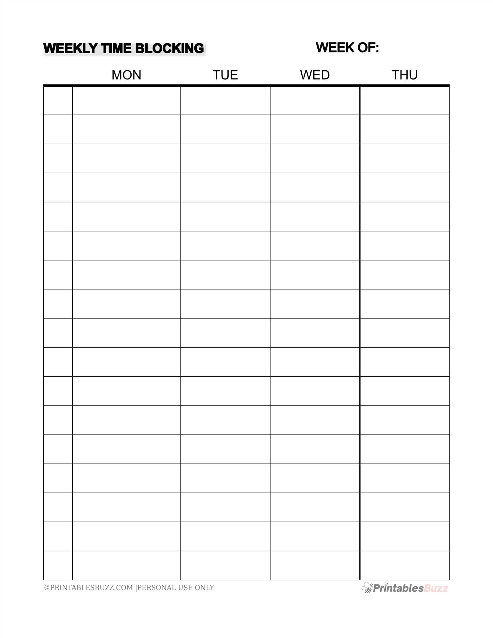 blank two week calendar template