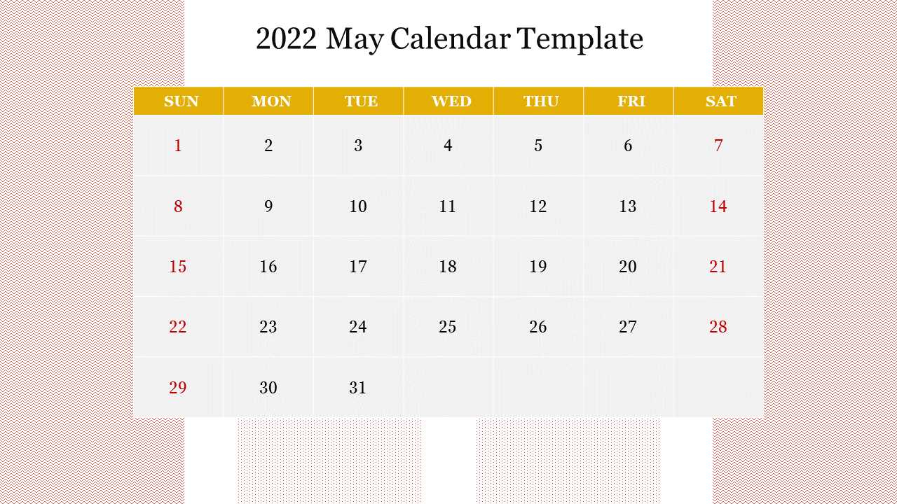 may template calendar