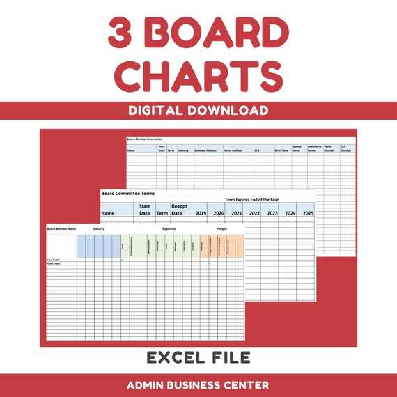 board of directors calendar template