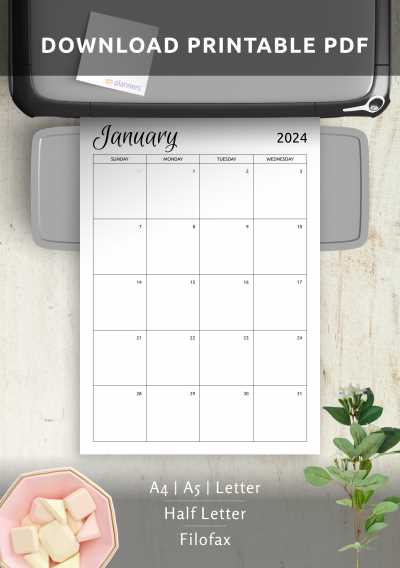 free downloadable monthly calendar templates