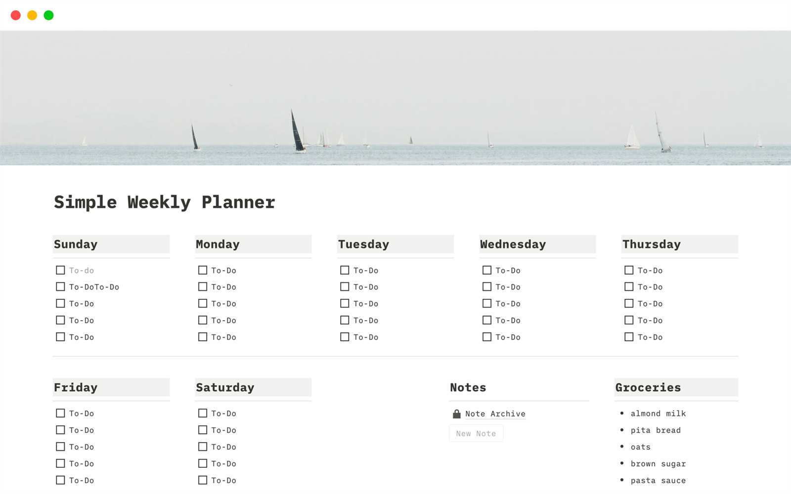 weekly time calendar template