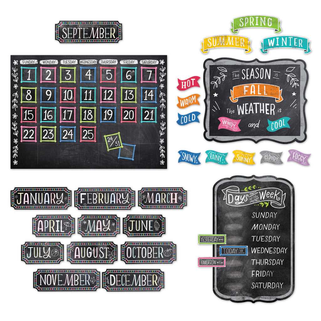 bulletin board calendar template