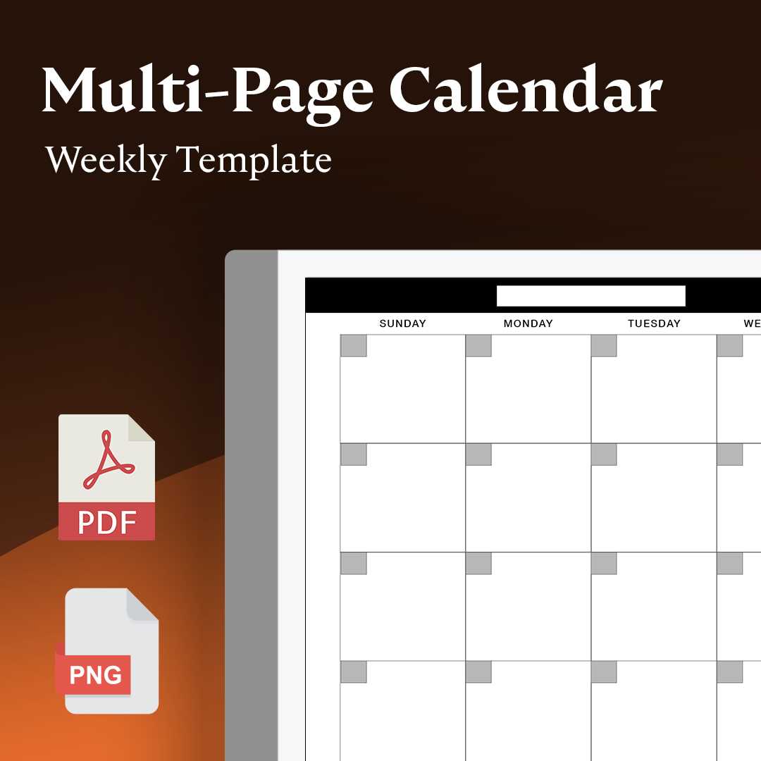 month view calendar template