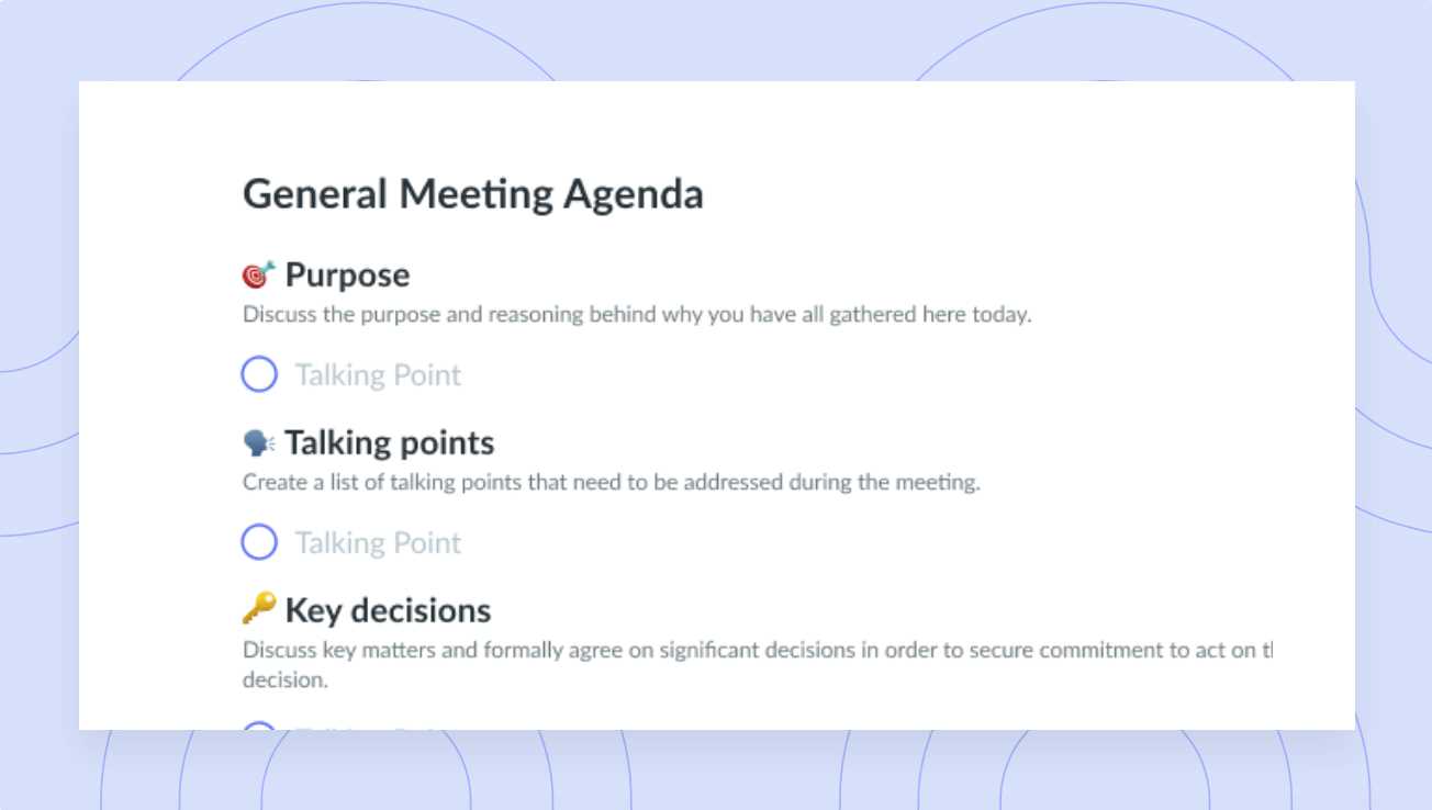 board meeting calendar template