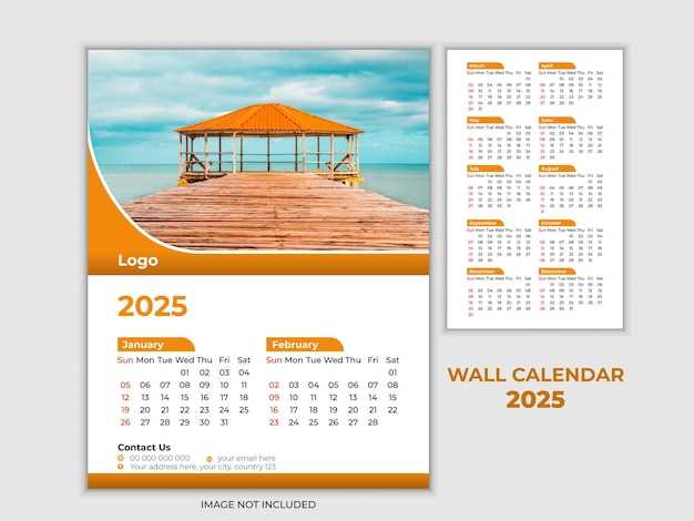 calendar 2025 design template