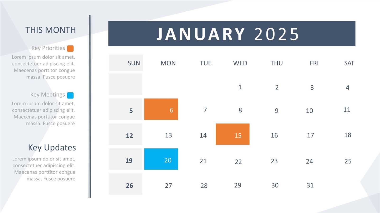 calendar 2025 template powerpoint