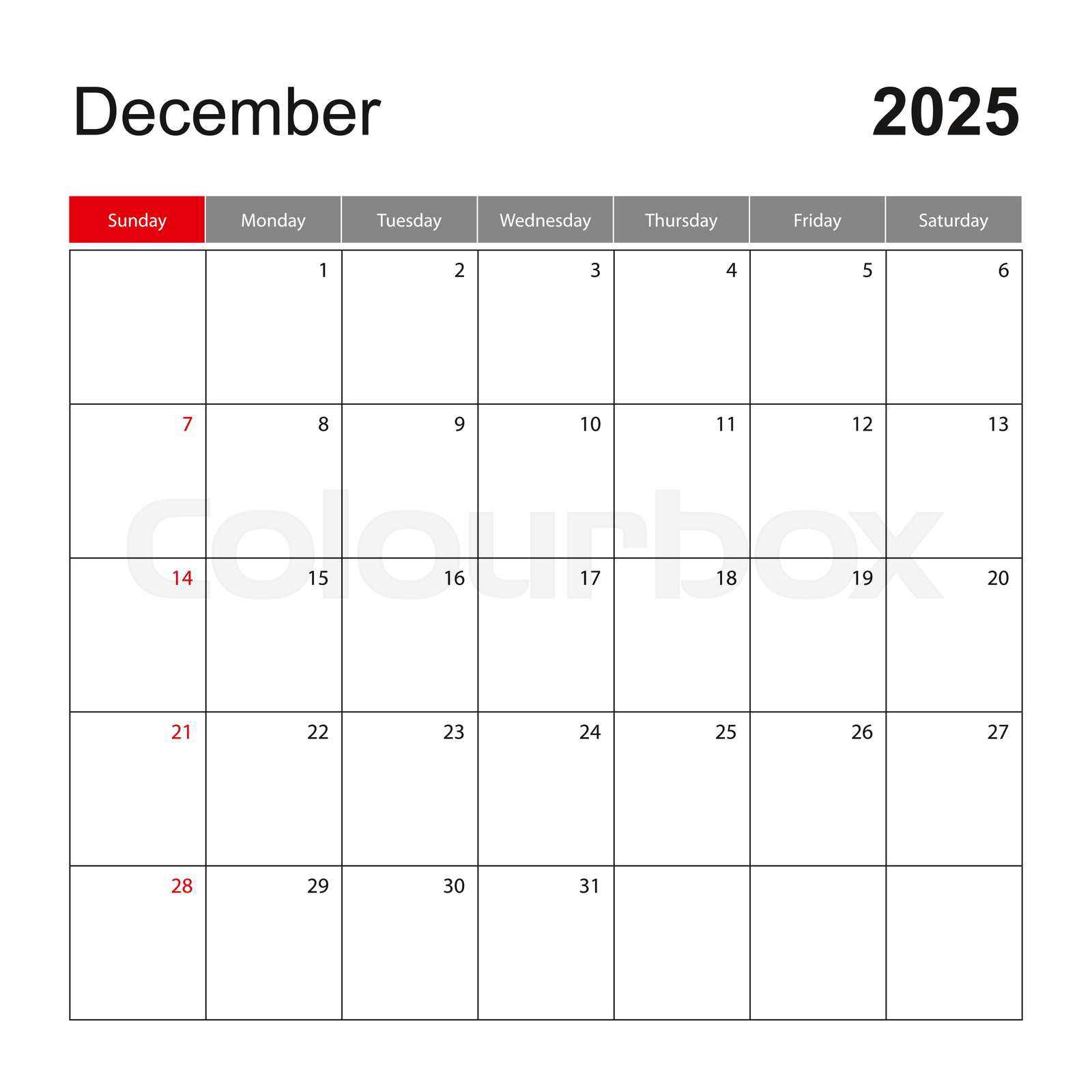 calendar 2025 template with holidays