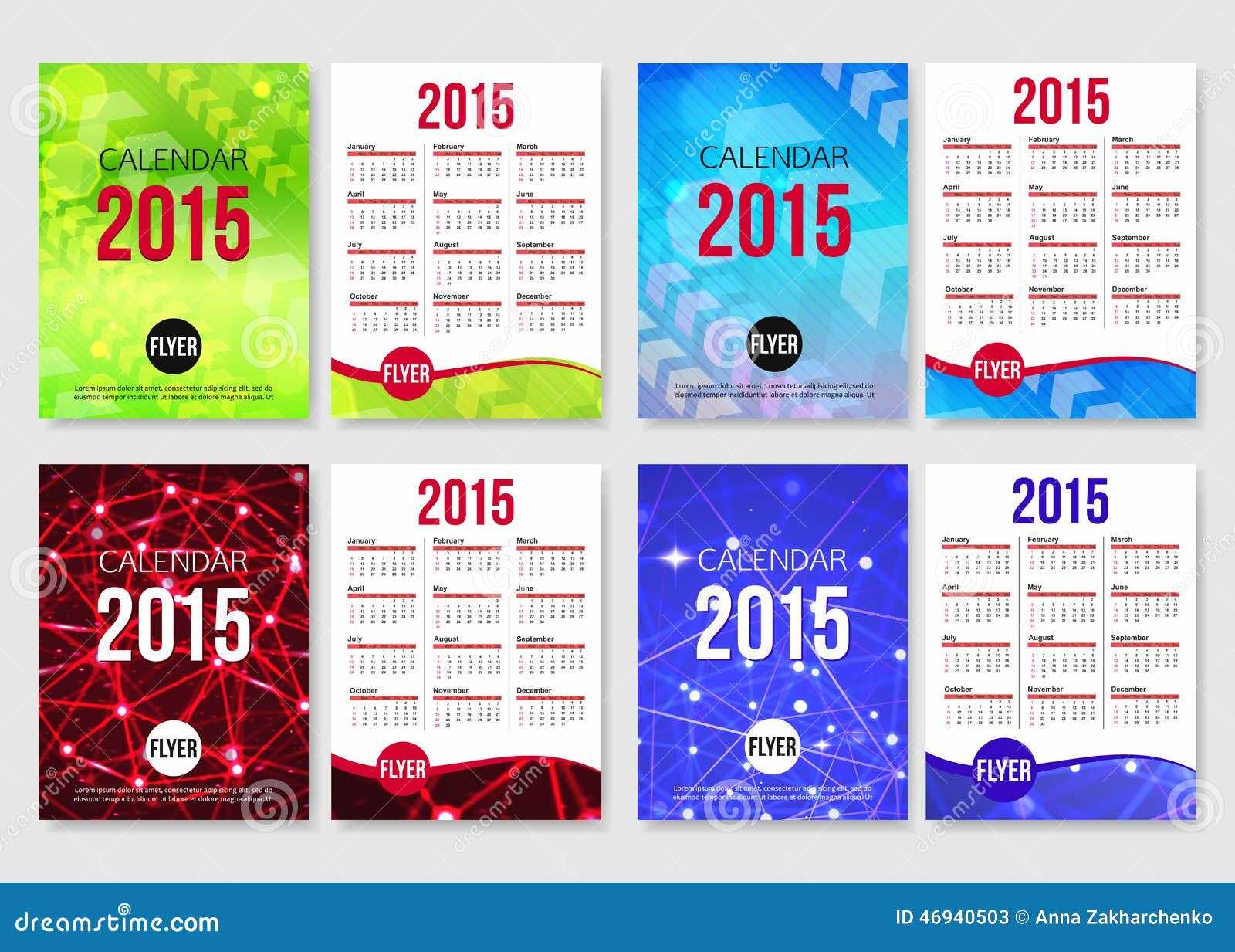 calendar brochure template