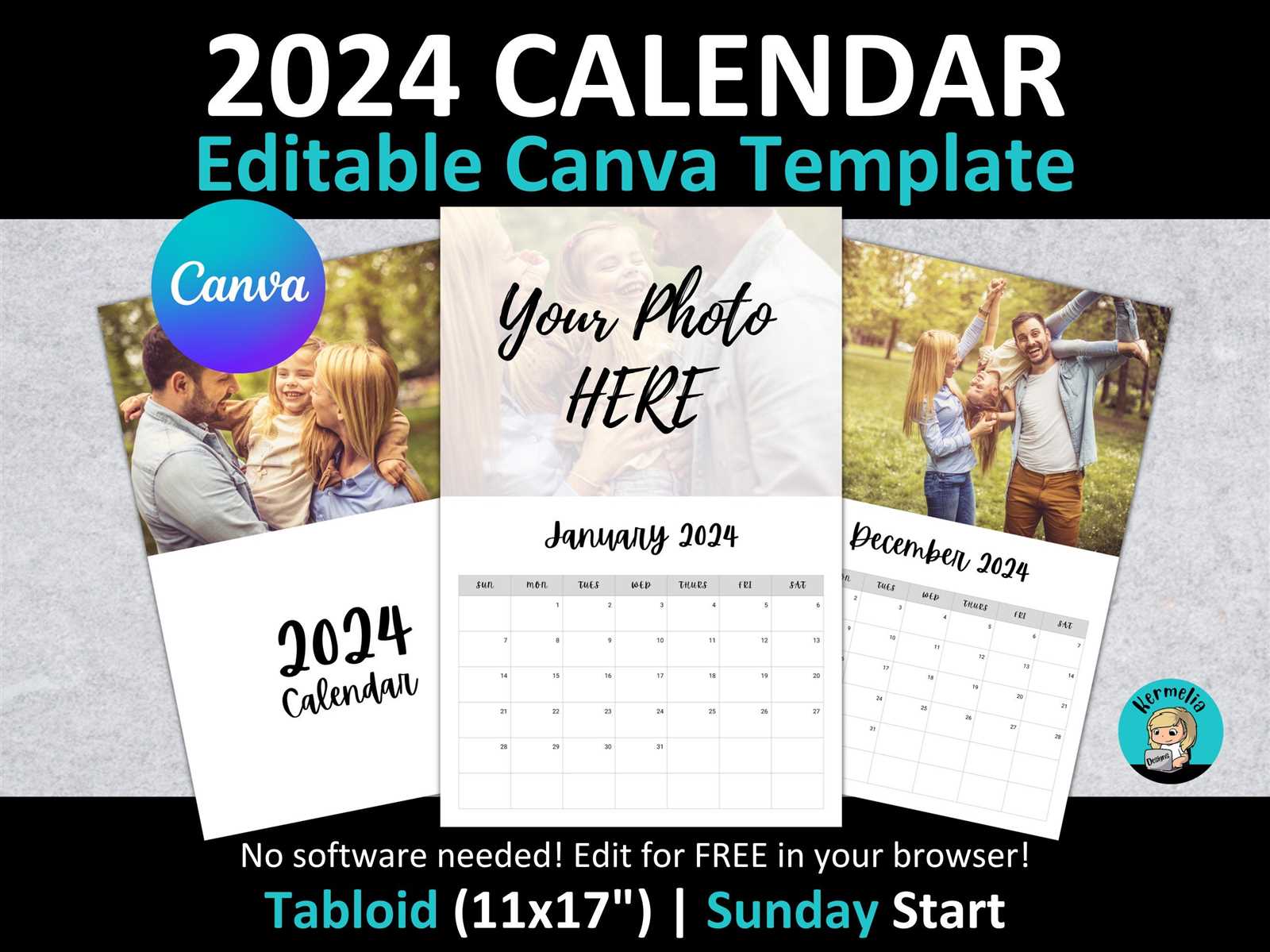 calendar canva template