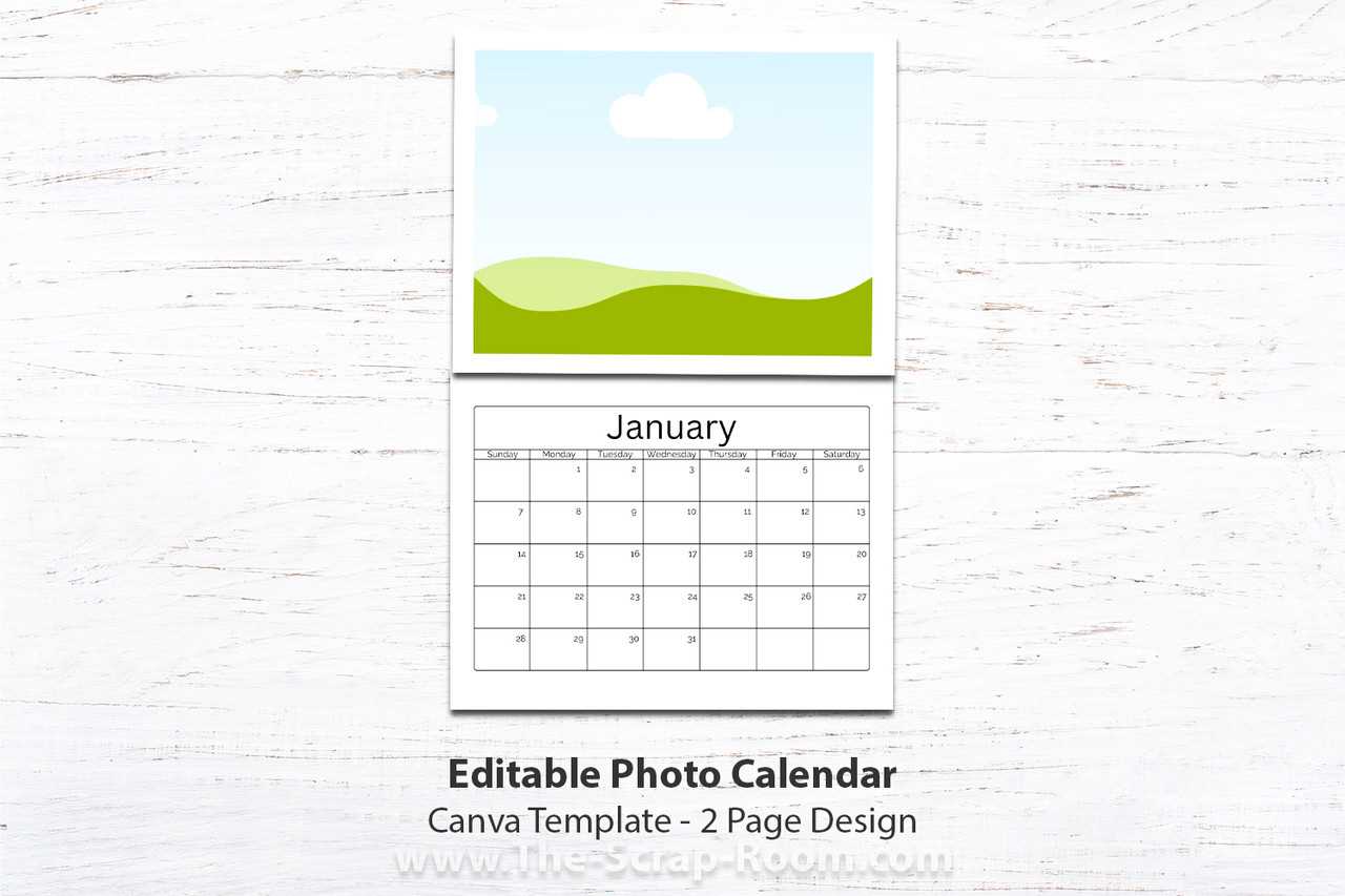 calendar canva template