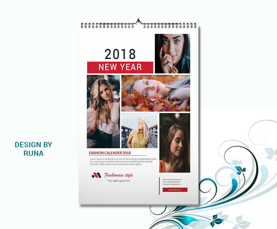 calendar cover design template