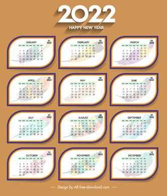 calendar cover design template