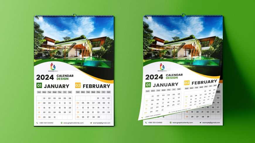 calendar design photoshop template