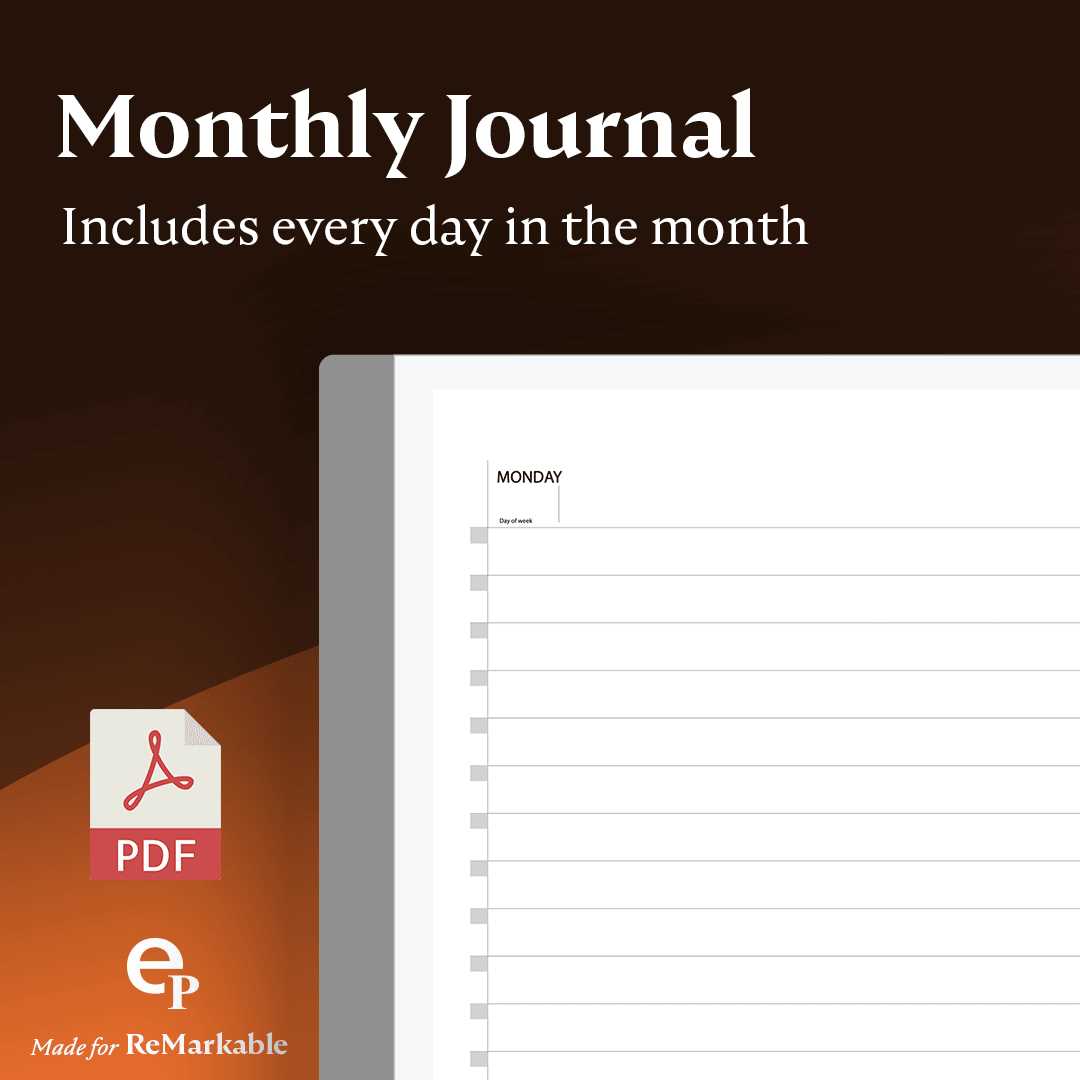 calendar diary template