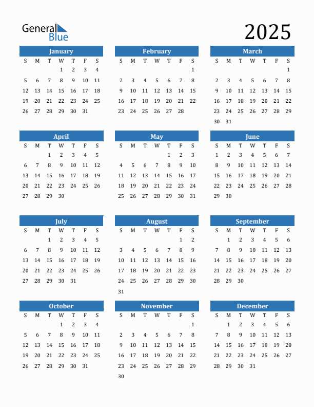 calendar editable template 2025