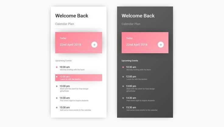 calendar html template