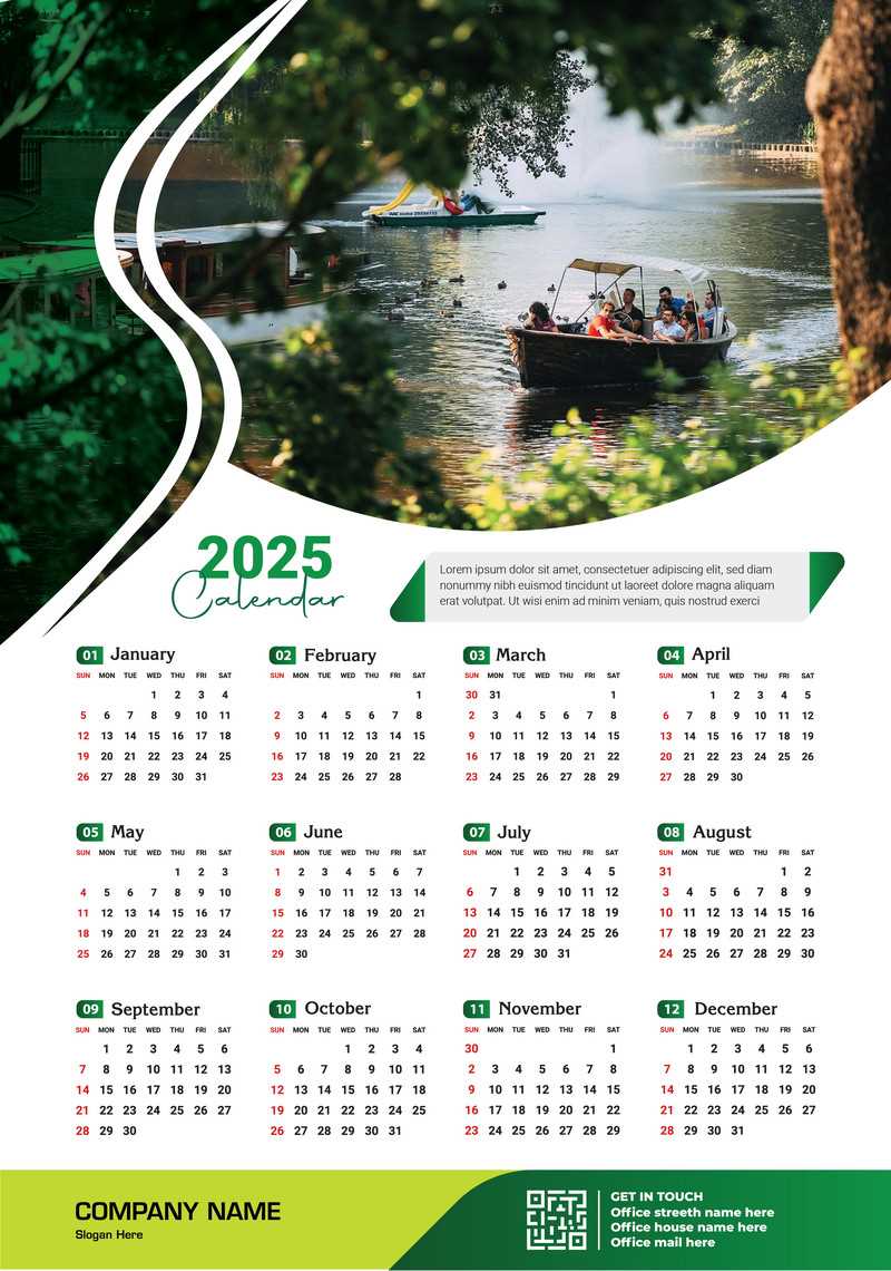 calendar illustrator template 2025