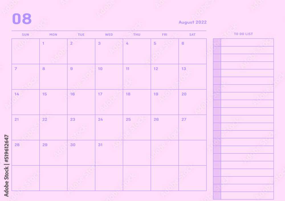 calendar memo template