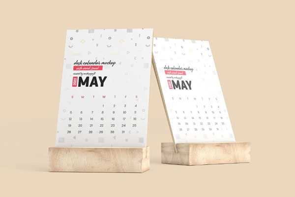 calendar mockup template