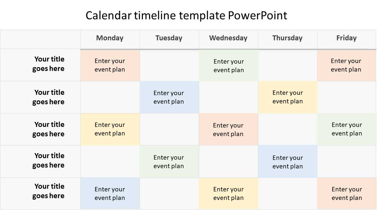 calendar of events template powerpoint