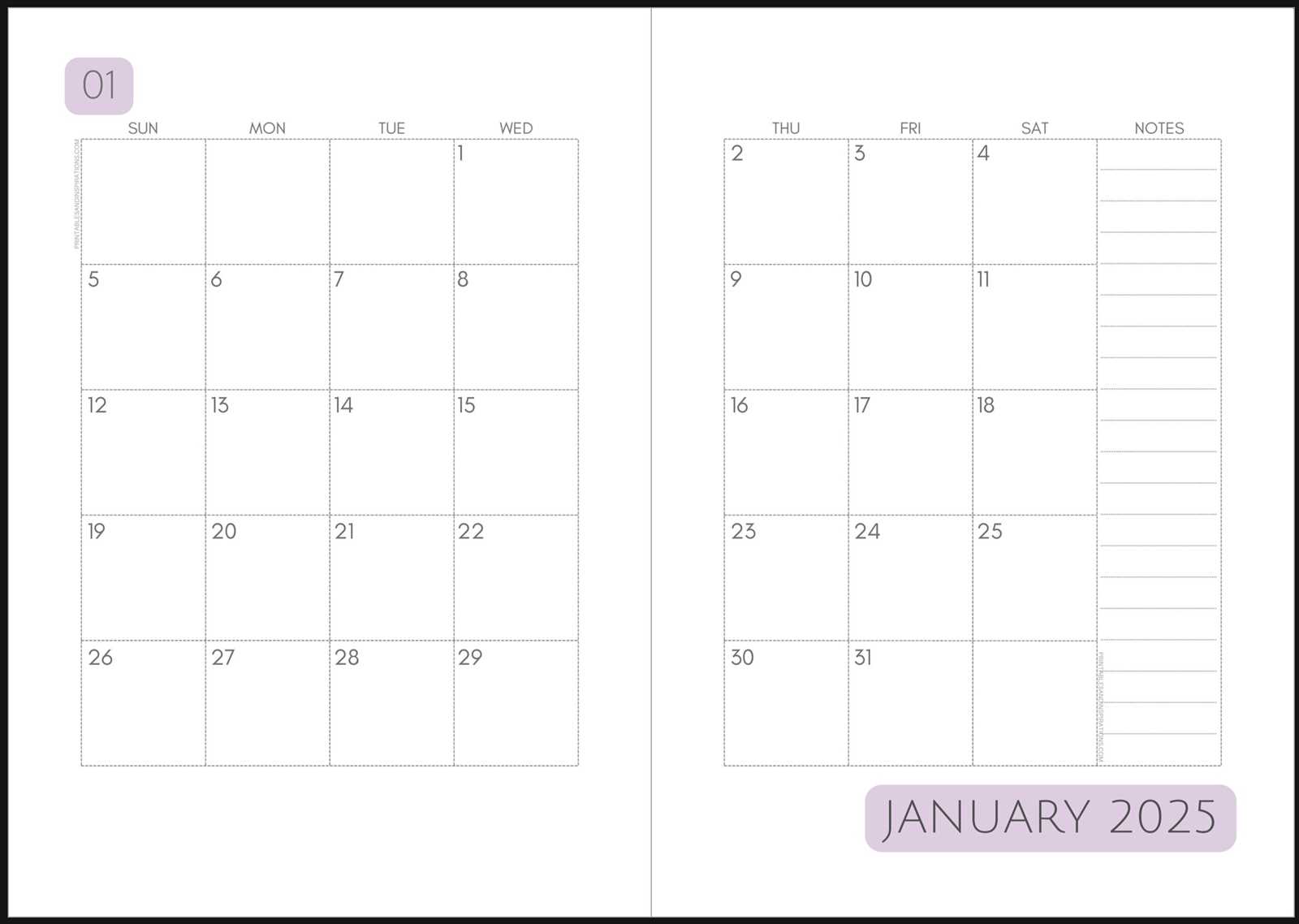 calendar organizer template